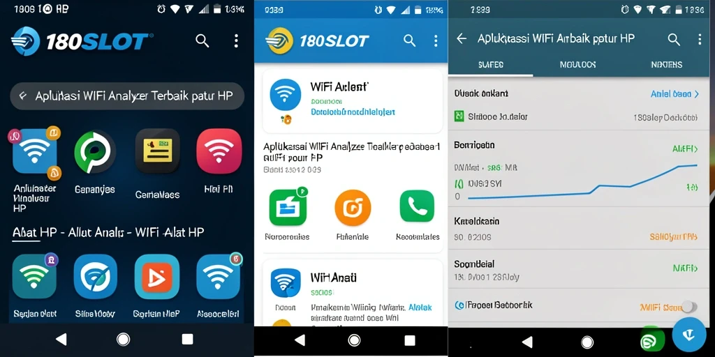 Antarmuka aplikasi 180SLOT menampilkan statistik WiFi secara jelas.