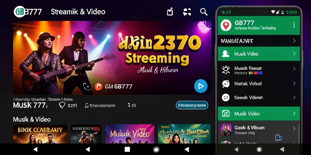 Tampilan antarmuka GB777 dengan pilihan video yang beragam.