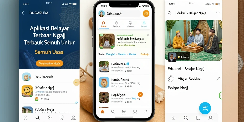 Tampilan antarmuka IDNGARUDA yang menarik dan mudah digunakan.