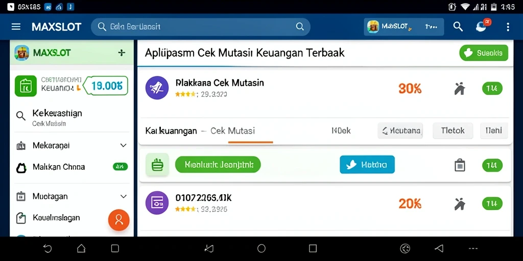 Antarmuka pengguna <strong>MAXSLOT</strong> yang ramah dan fungsional untuk cek mutasi.