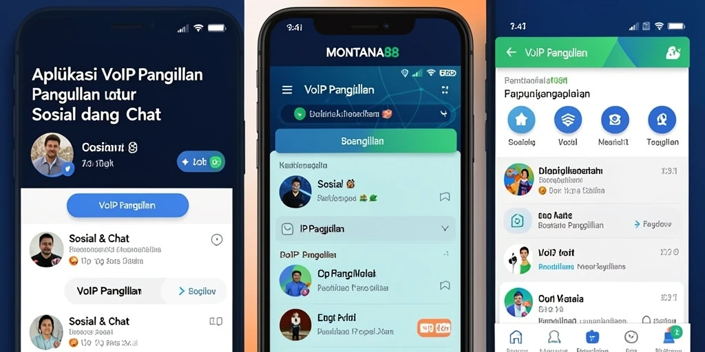 Antarmuka MONTANA88 untuk panggilan VoIP yang modern dan mudah digunakan.