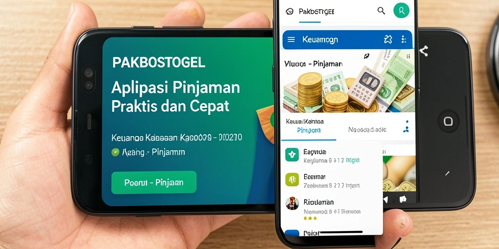 Antarmuka PAKBOSTOGEL yang user-friendly untuk pengajuan pinjaman.