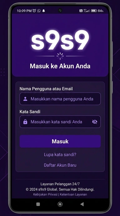 Masuk Akun s9s9 untuk Pengguna Android Indonesia